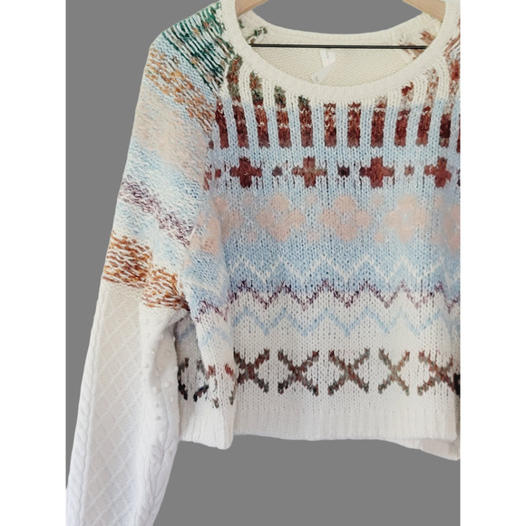 NWT Anthropologie Plush Cropped Pullover Sweater - M/L Petite - Picture 9 of 10